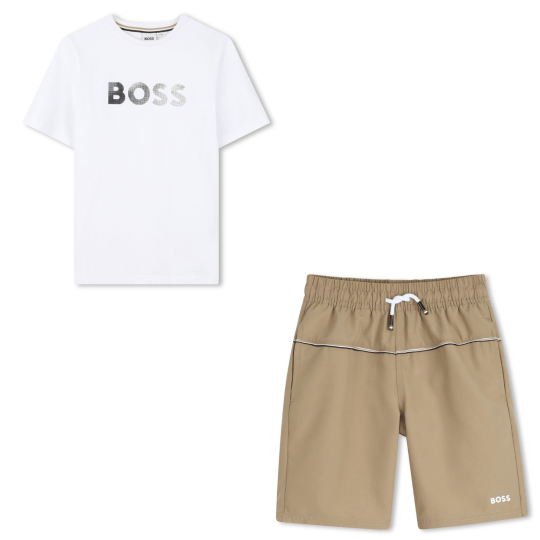 BOSS - Swim Short Logo Set - Stone