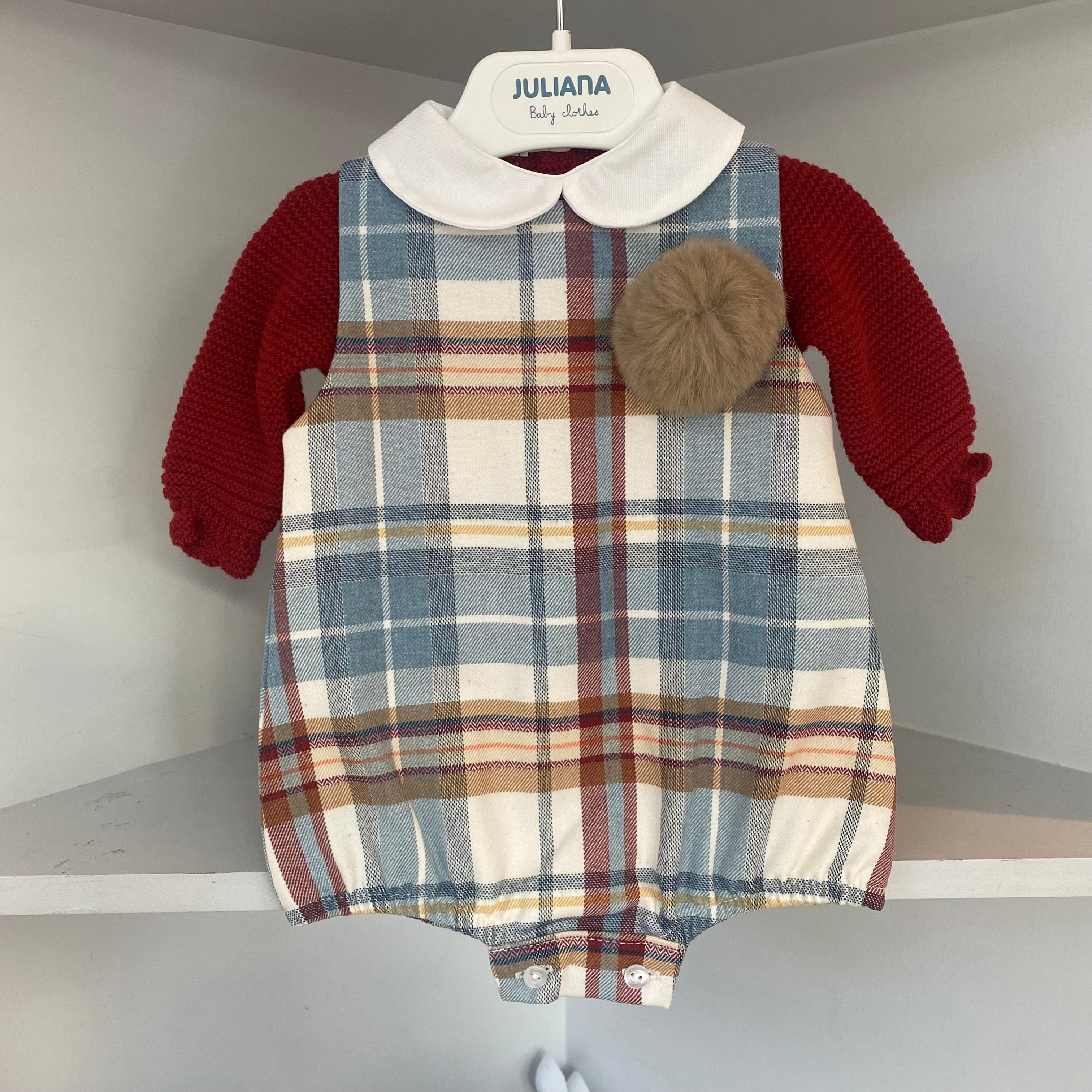Juliana - Pom Pom Romper - Rust