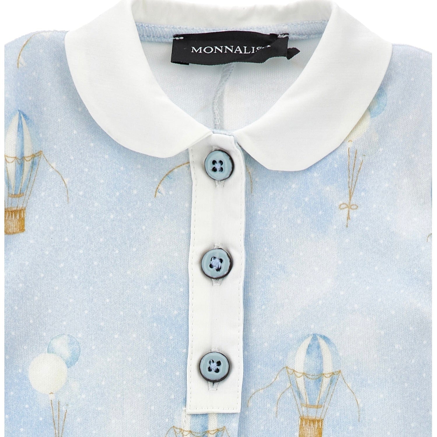 MONNALISA - Hot Air Balloon Babygrow  - Blue