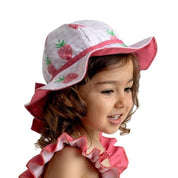 MEIA PATA - Pink Strawberry Print Sun Hat - Pink