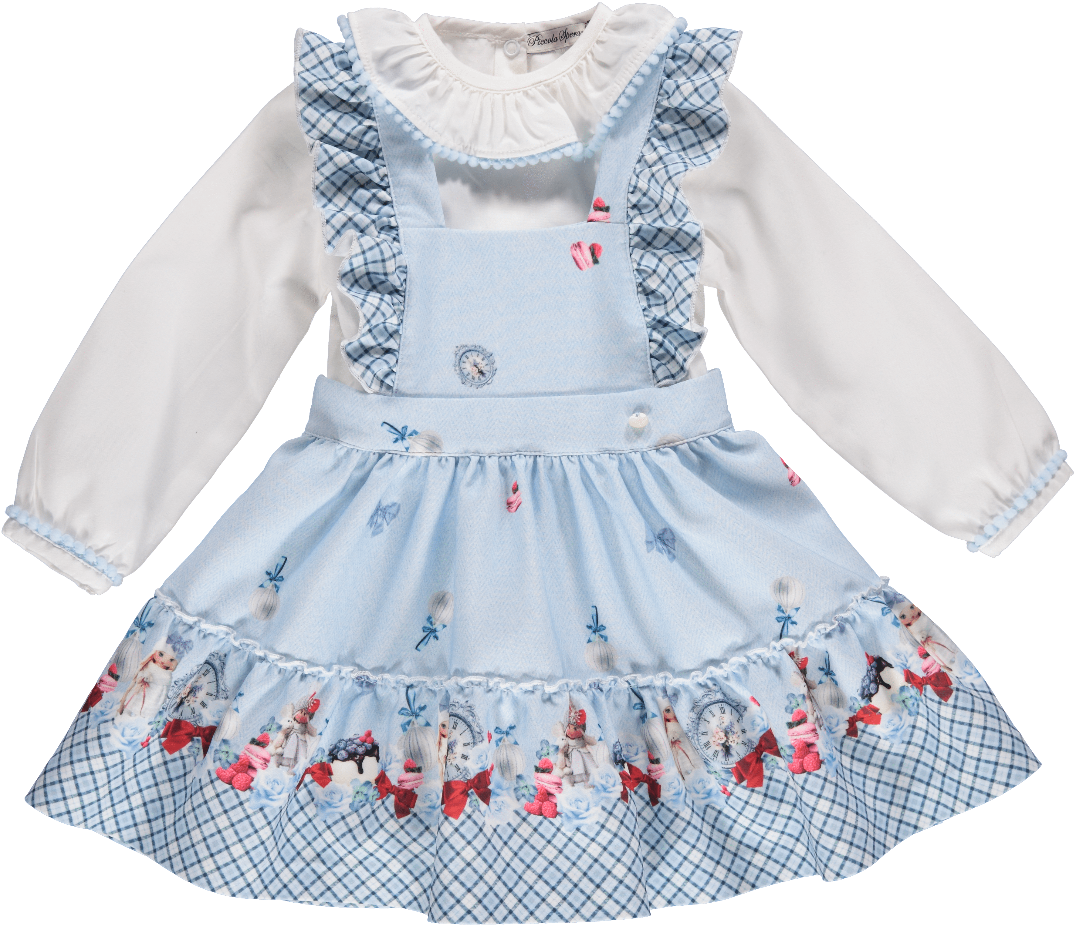 Piccola Speranza  - Alice Pinafore Set - Blue