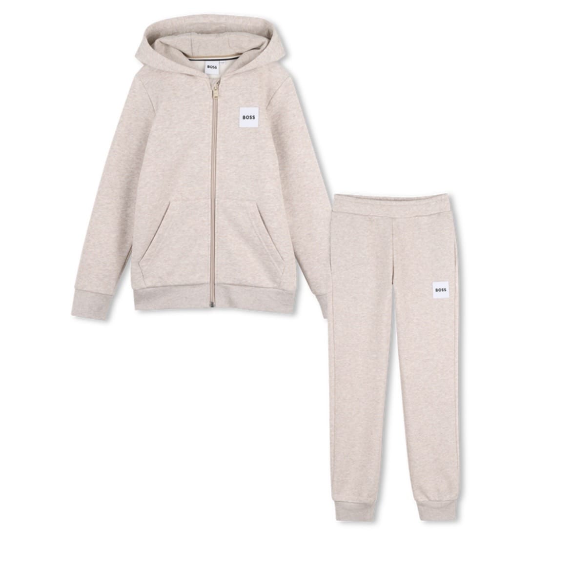BOSS - Zip Hoodie Tracksuit  -  Marl