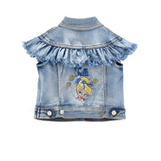 MONNALISA - Tinkerbell Three Piece Denim Set - White