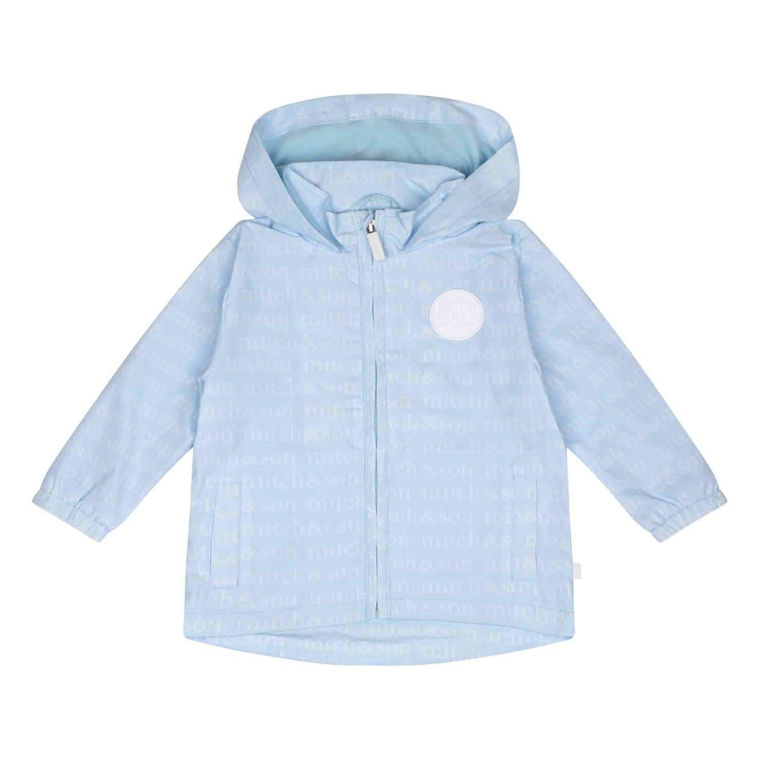 MITCH & SON - Ted Sandy Shores Mitch & Son Print Hooded Jacket - Sky Blue
