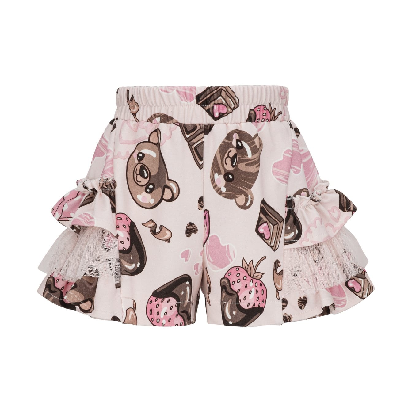 Daga - Chocolate Teddy Short Set - Pink