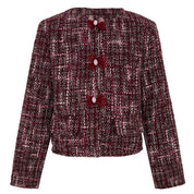 Daga - Fashion Street Three Piece Short Set - Burgundy
