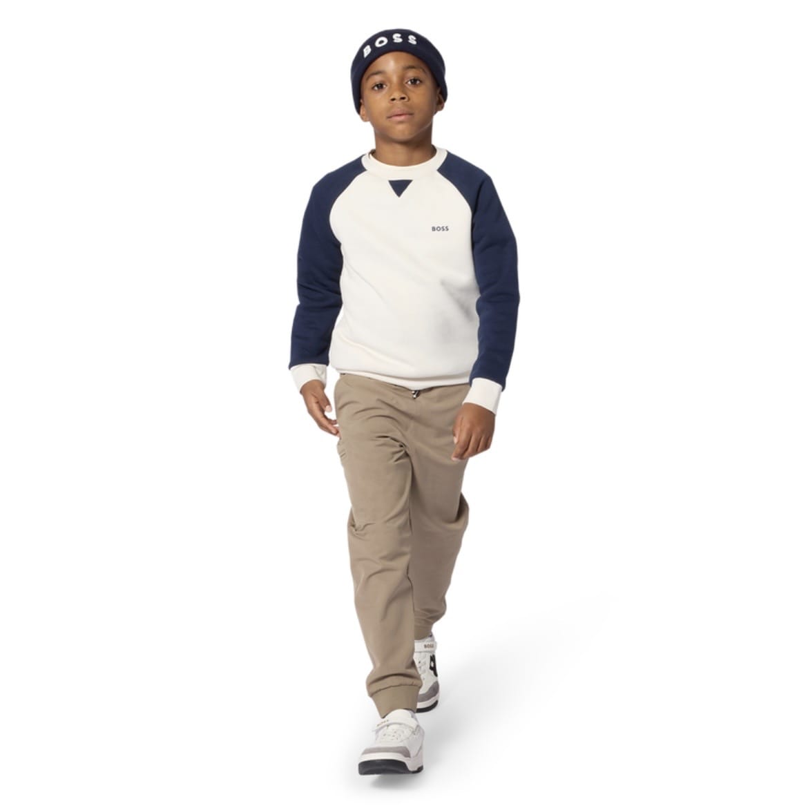 BOSS - Raglan Sweatshirt  -  Ivory