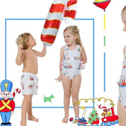 SAL & PIMENTA - Christmas Toys Swim Shorts - White