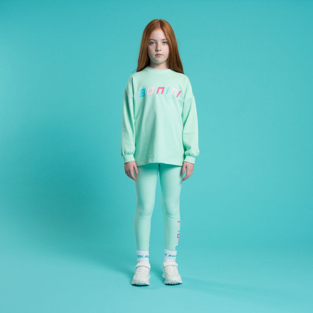 BONINI BY A DEE - Groove & Inspire Logo Sweatshirt & Legging Set - Miami Mint