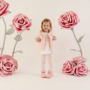 LITTLE A - Little Bloom Dani Fur Gilet - Pale Pink