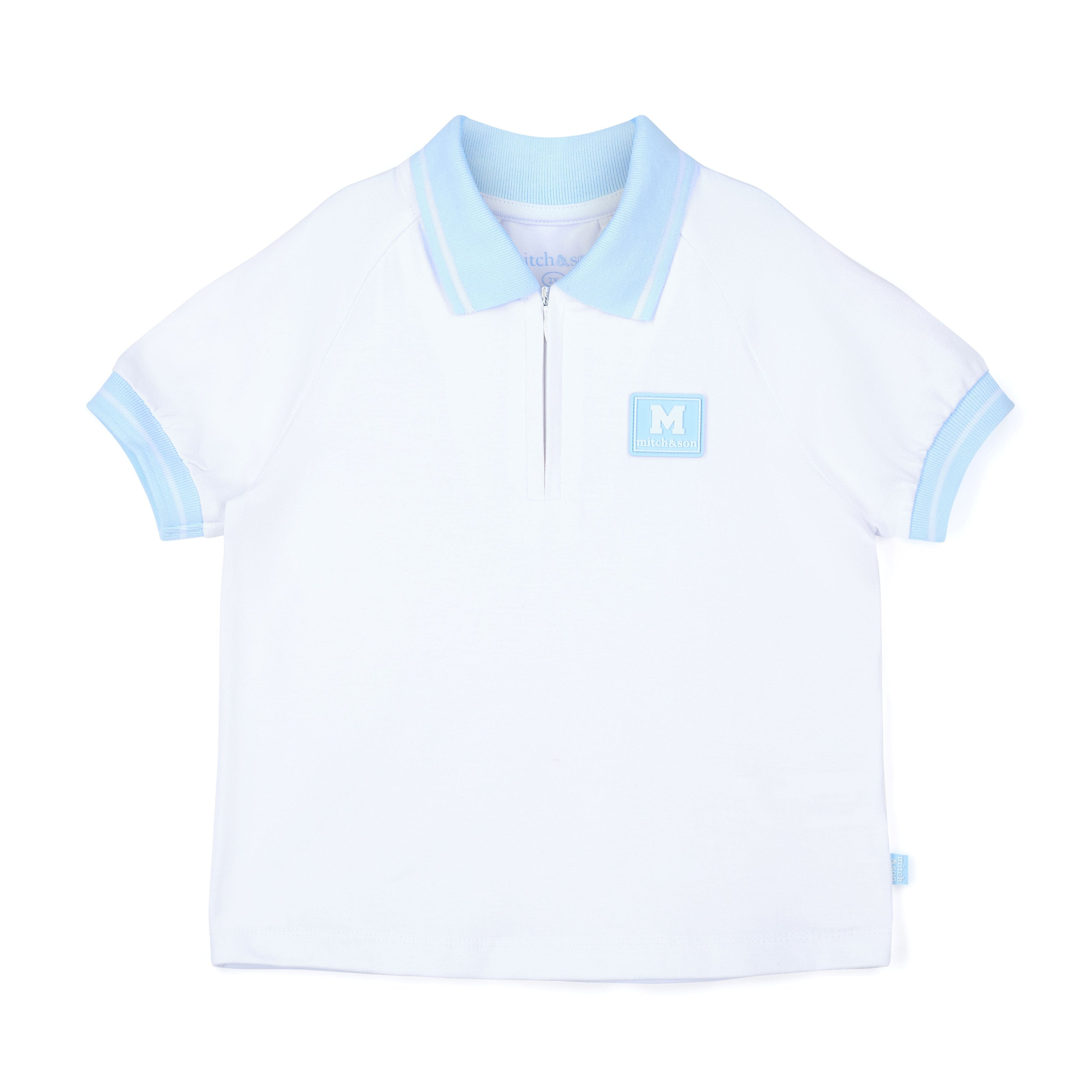 MITCH & SON - Oakland  Blue Breeze Polo Short Set - Sky Blue