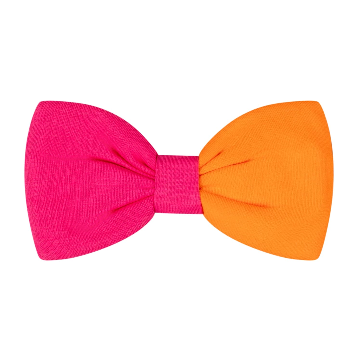 A DEE - Miranda Bold Hearts Colour Block Bow Clip - Hot Pink