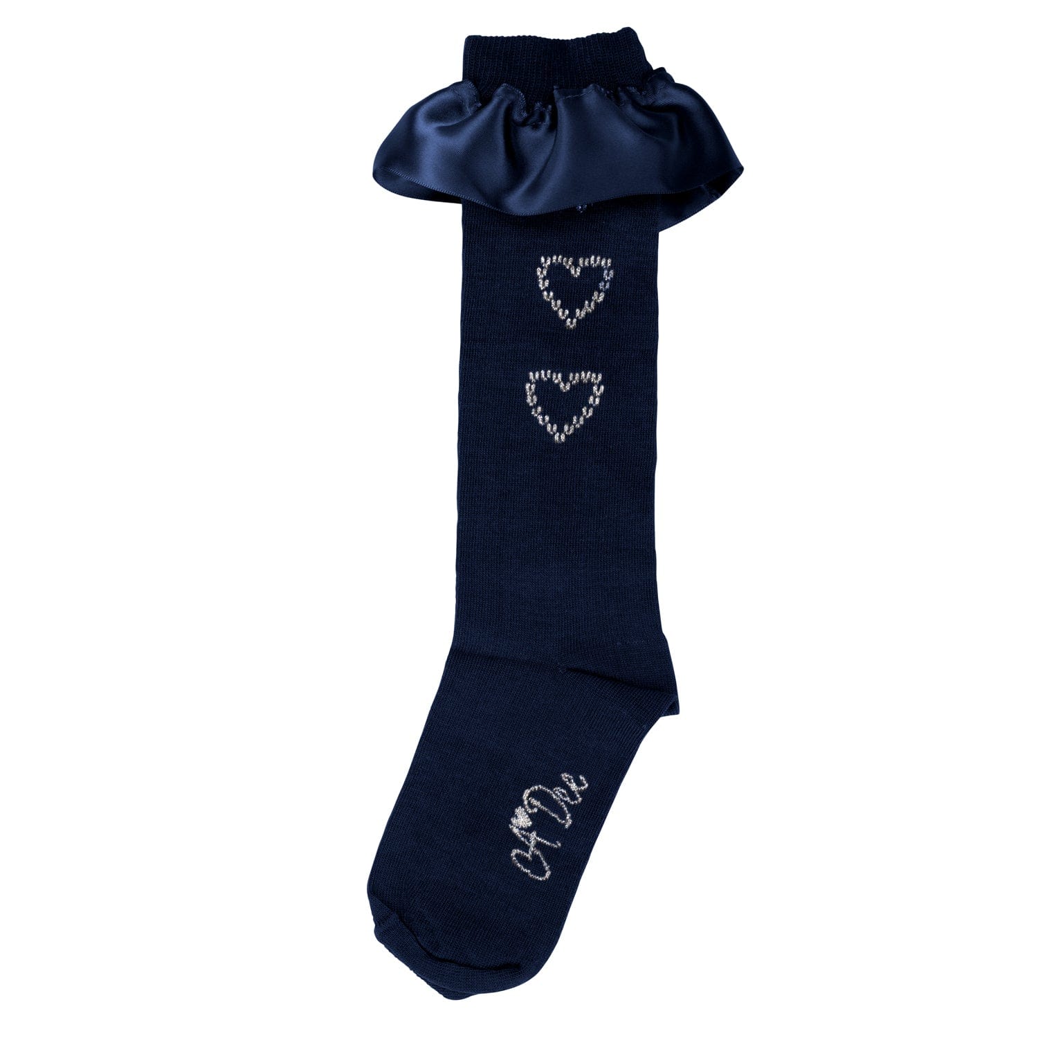 A DEE - Back To School Betty Heart Knee High Socks  - Navy