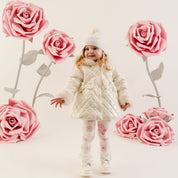 LITTLE A - Little Bloom Dolly Quilted Jacket - Snow White