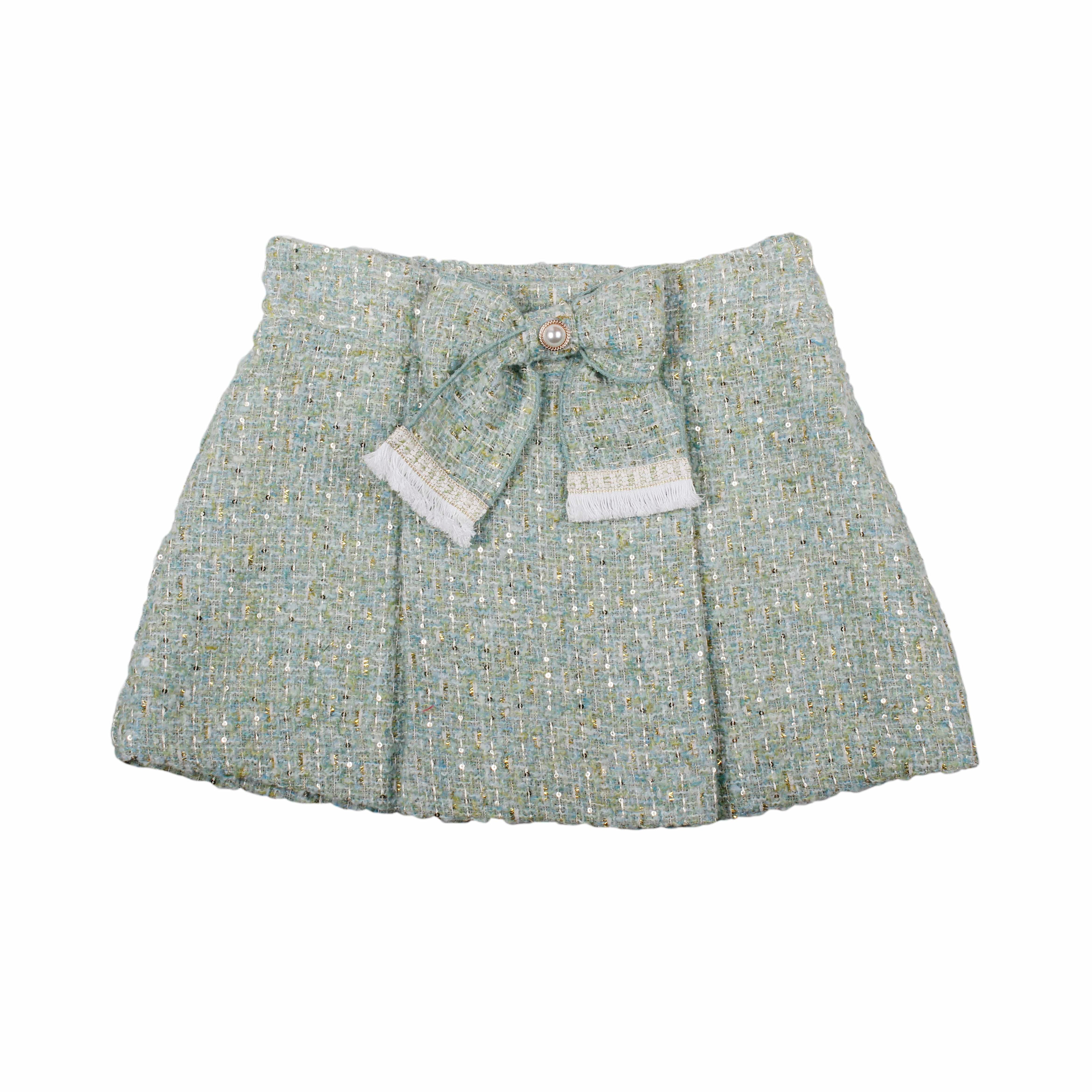 NAXOS - Tweed Four Piece Skirt Set - Green