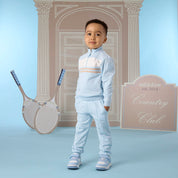 MITCH & SON - Classic Collection Samson - Quarter Zip Tracksuit - Sky Blue