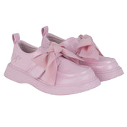 A DEE - Abstract Teddy Mary Bow Shoe - Pink