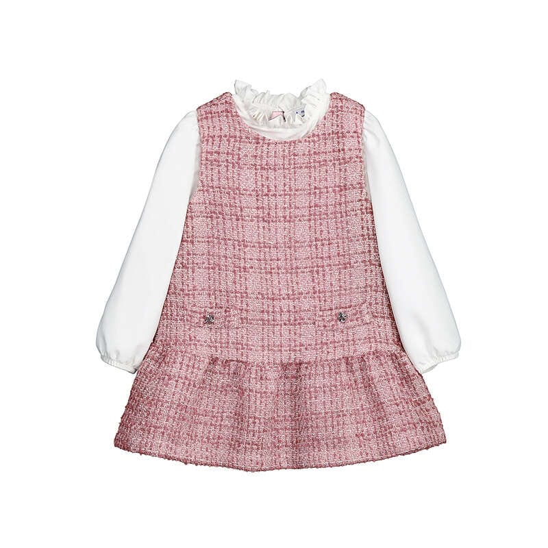 MAYORAL - Pinafore Dress - Pink