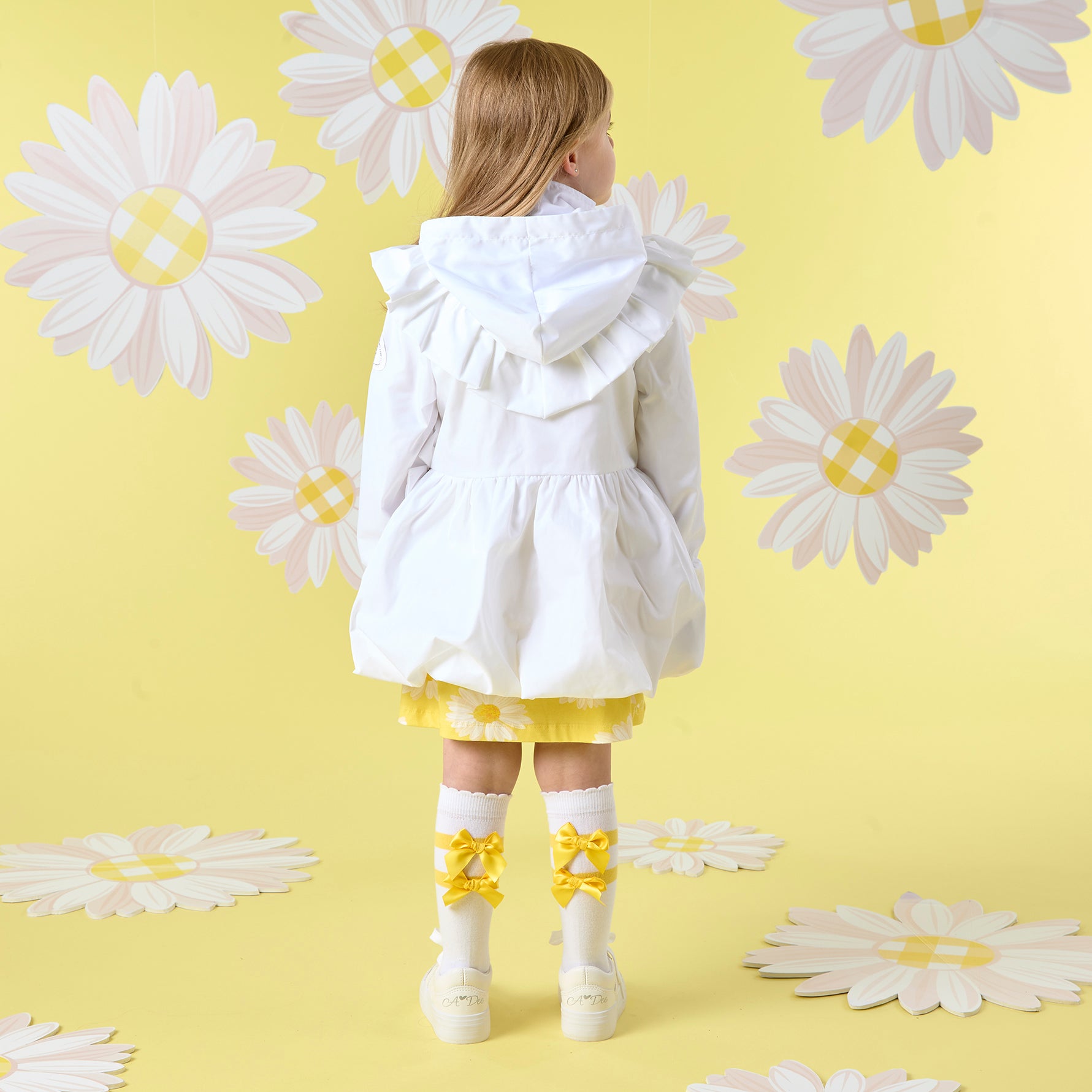 A DEE - Natalie Daisy Dreamer Bow Jacket - Bright White