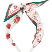 MONNALISA - Strawberry Hairband - White