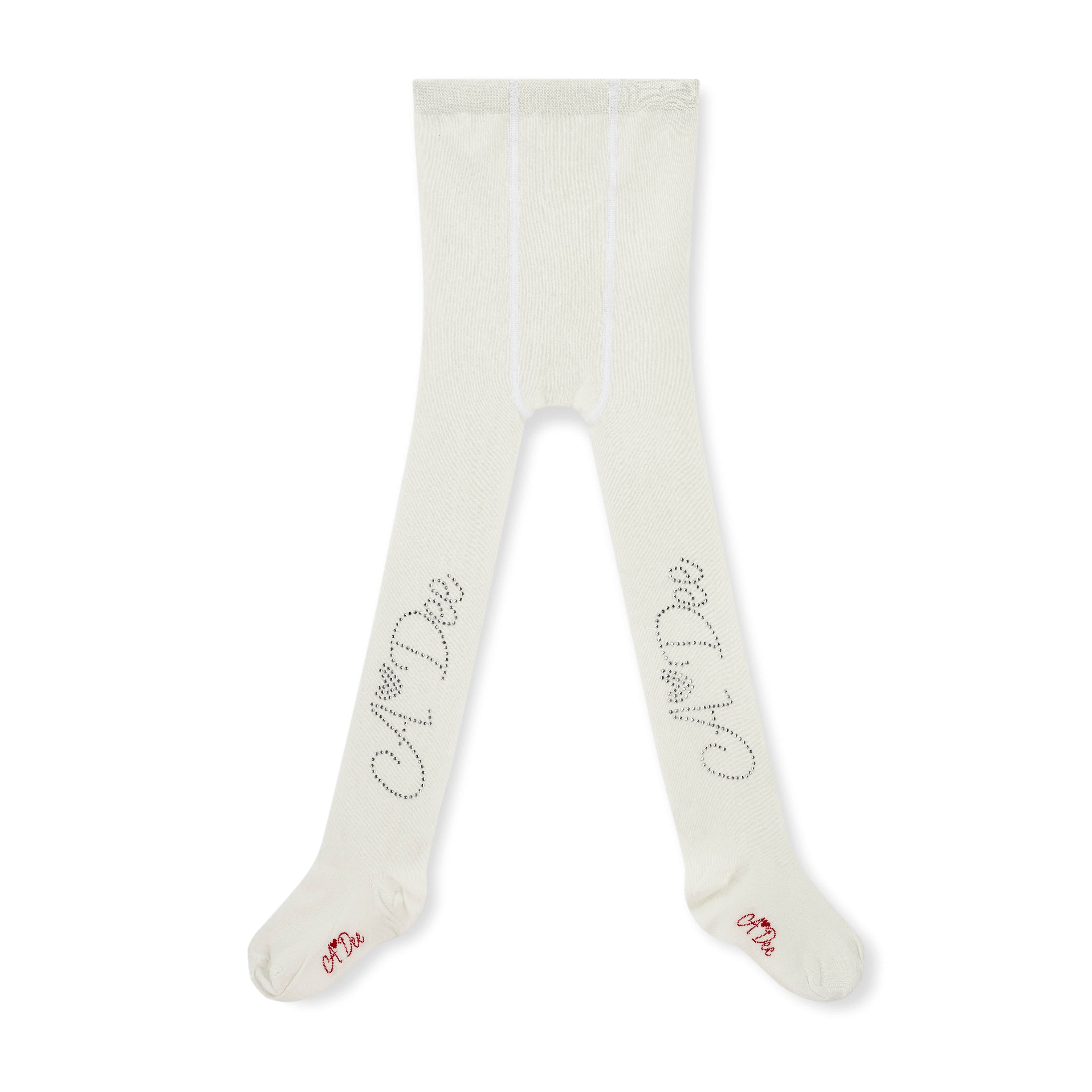 A Dee - Love Story Lumi Diamante A Dee Logo Tights -Snow White