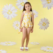 A DEE - Oceana Daisy Dreamer Frill Swimsuit - Daisy Yellow