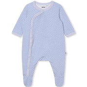 HUGO BOSS - Logo  Babygrow -  Blue