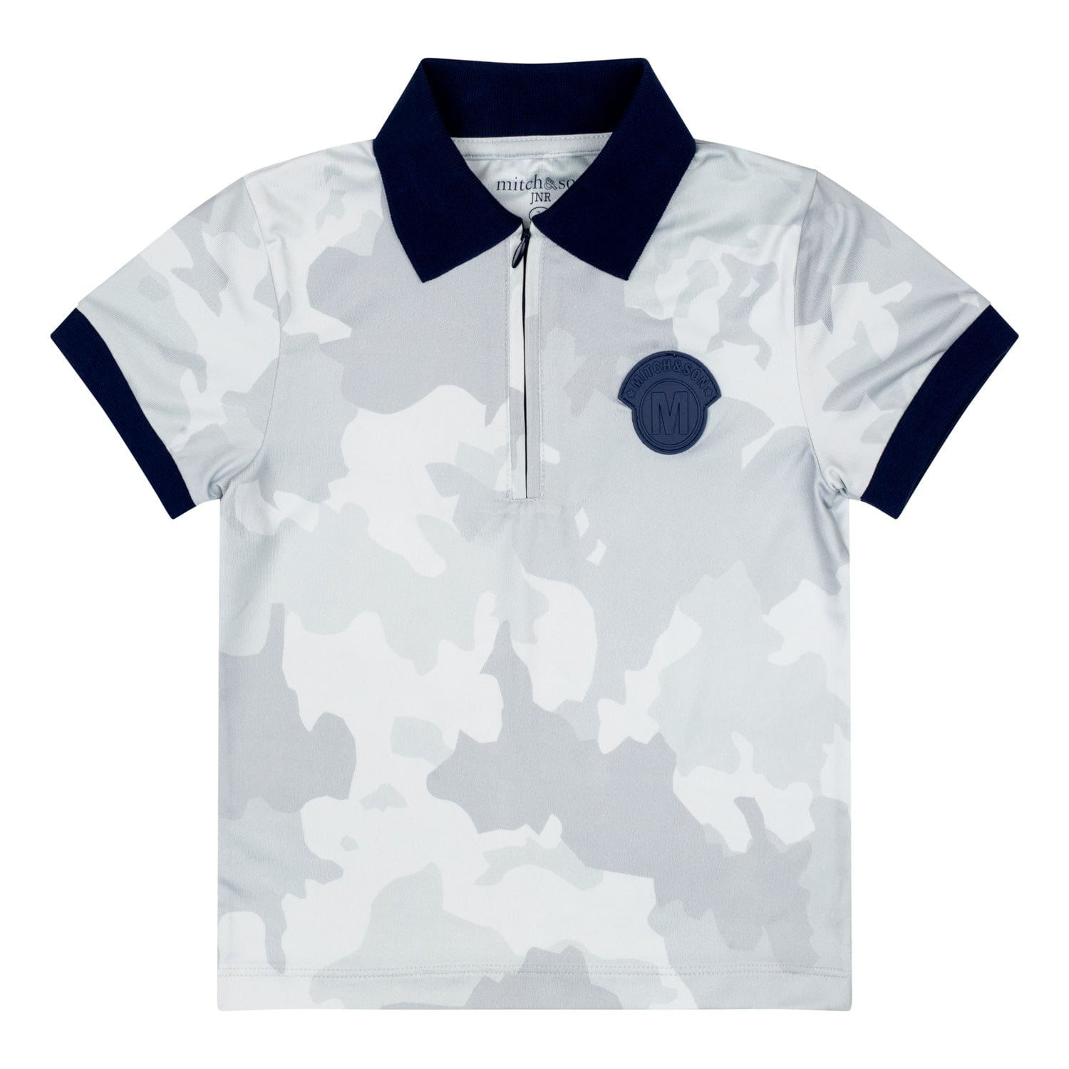 MITCH & SON - Warren & Wylie JNR Camo Top & Poly Shorts - Navy