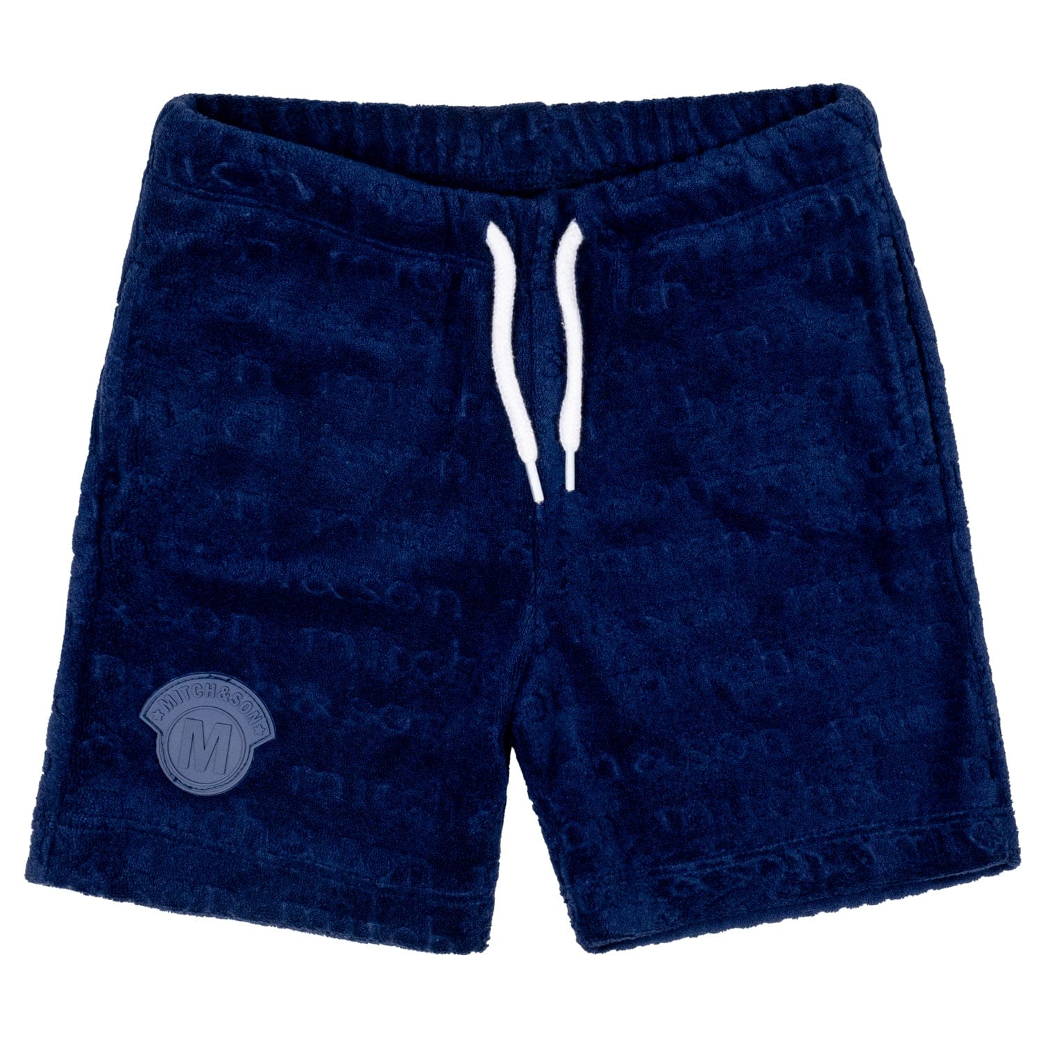 MITCH & SON - Wade JNR Logo Print Terry Set - Navy