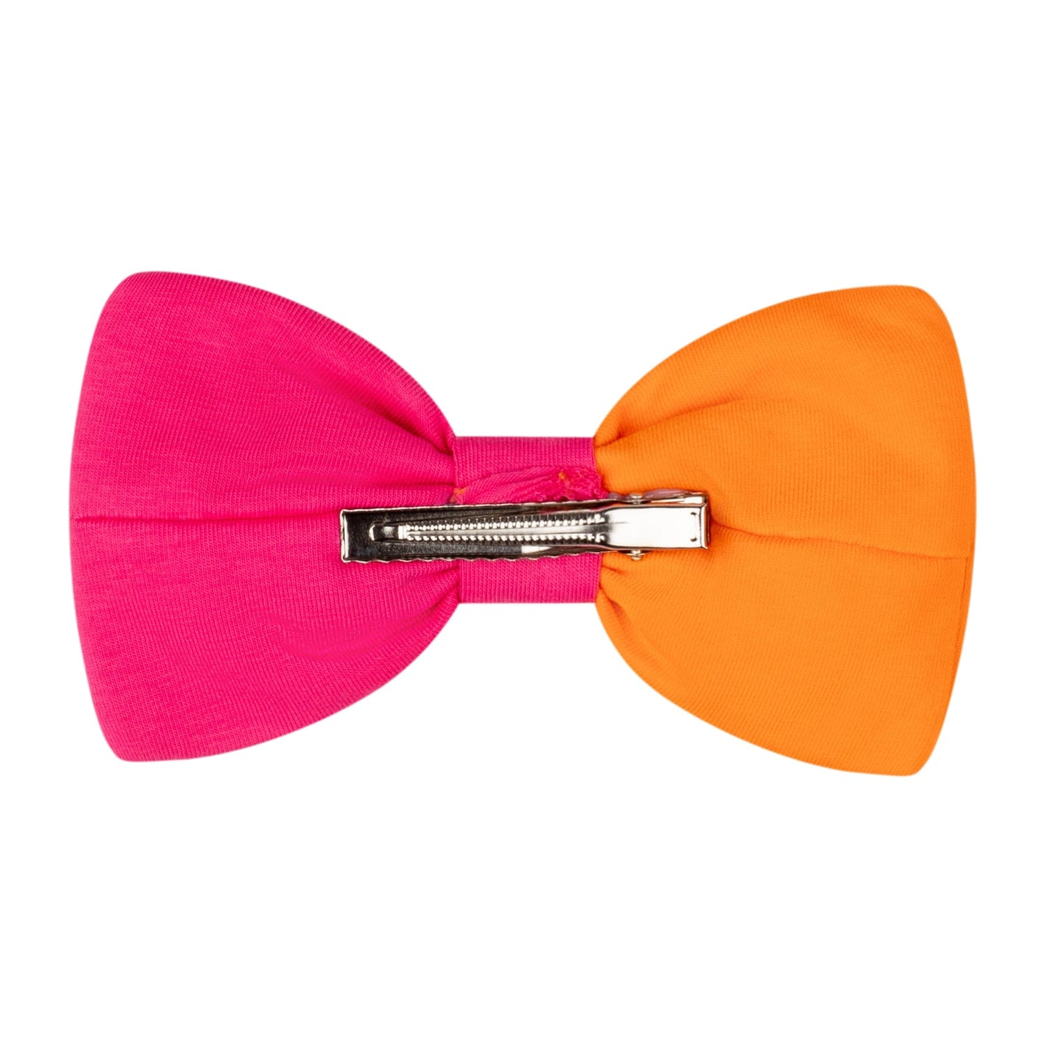 A DEE - Miranda Bold Hearts Colour Block Bow Clip - Hot Pink