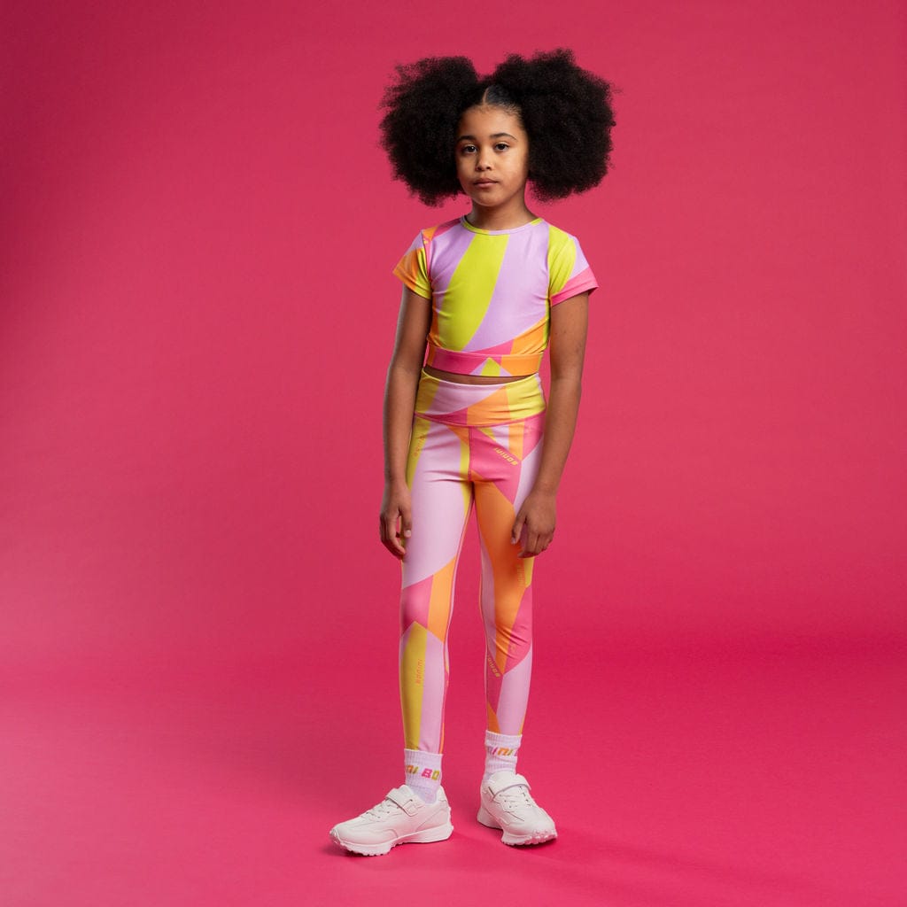 BONINI BY A DEE - Dream & Sprint Cropped Top & Legging Set - Hot Pink