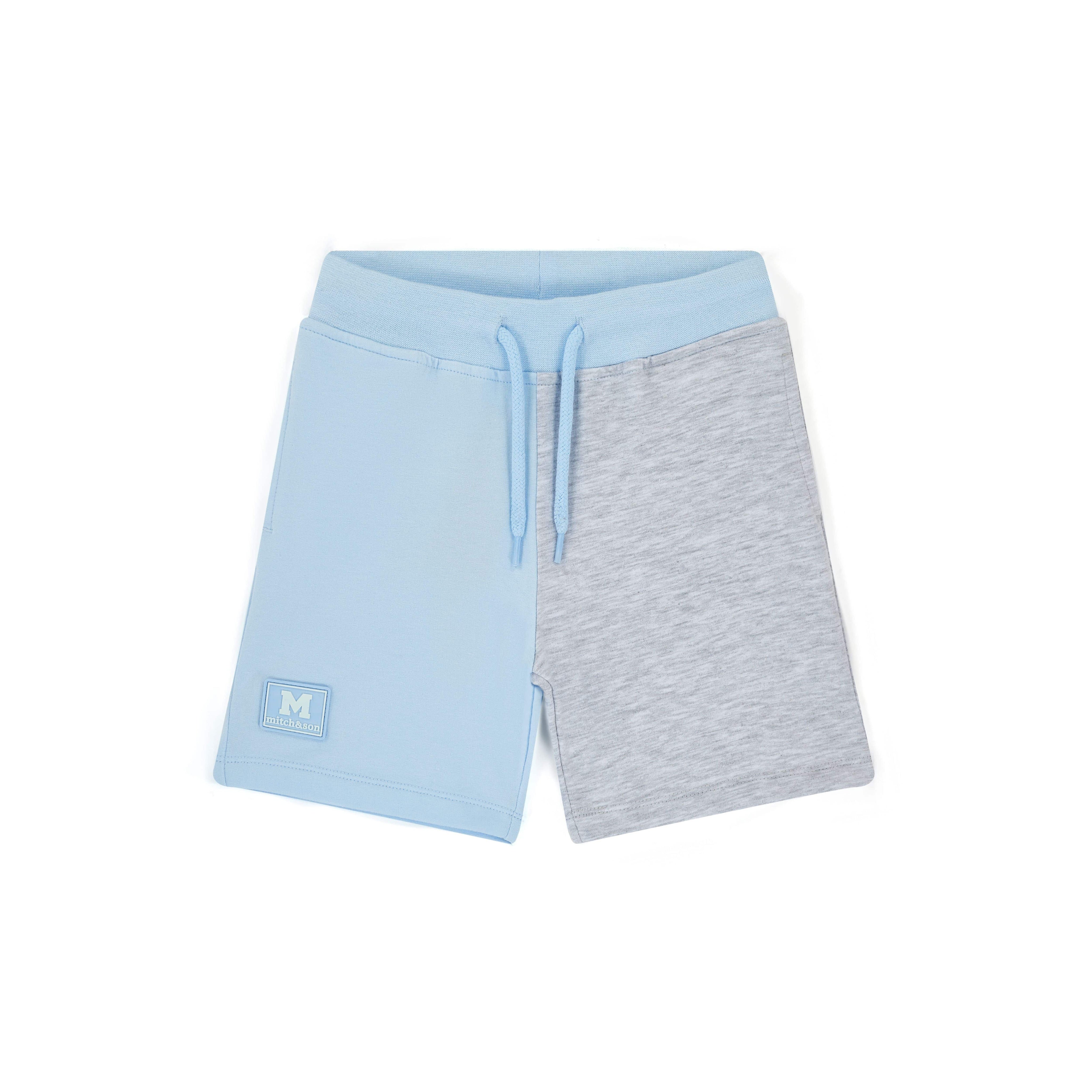 MITCH & SON - Omar Blue Breeze Cut & Sew Hooded Short Set - Sky Blue