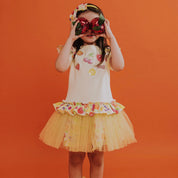 Daga -Tutti Frutti Tulle Dress - Yellow