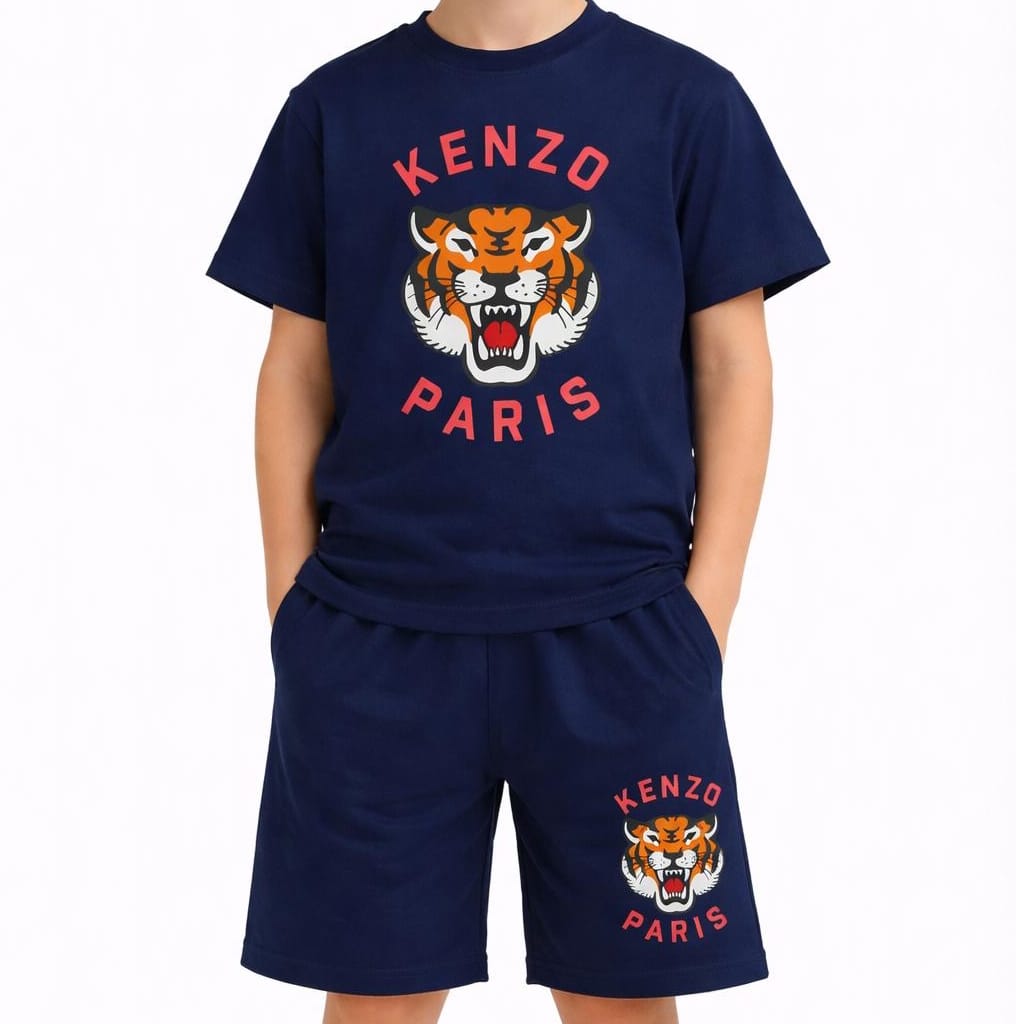 KENZO - Tiger Short Set - Navy