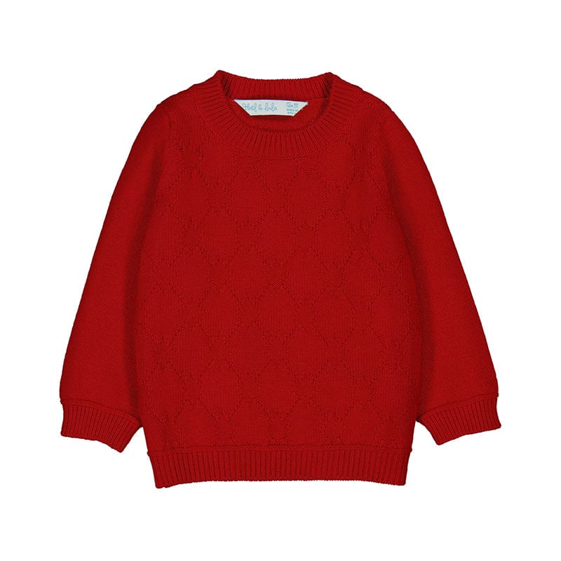 ABEL & LULA - Plaid Short Set  - Red