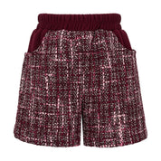Daga - Fashion Street Three Piece Short Set - Burgundy