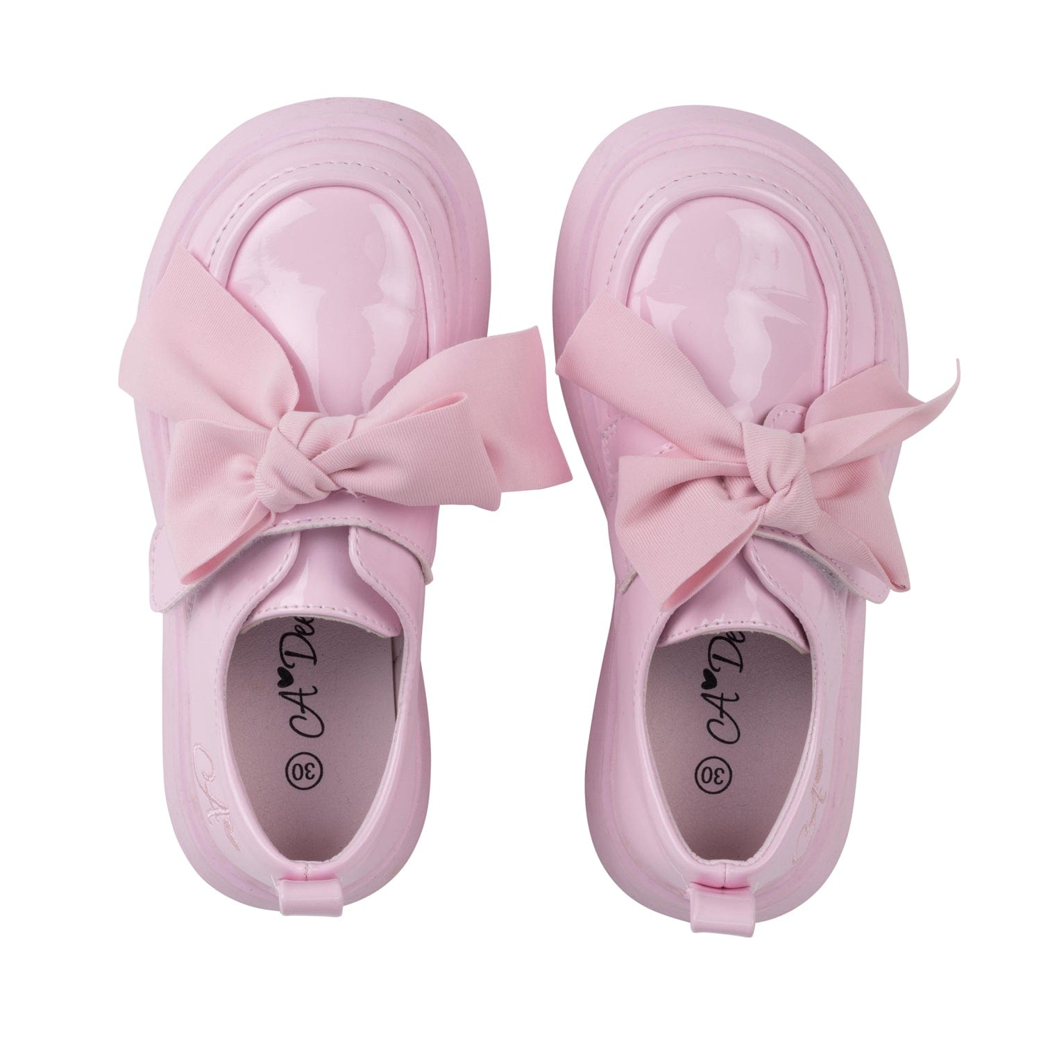 A DEE - Abstract Teddy Mary Bow Shoe - Pink