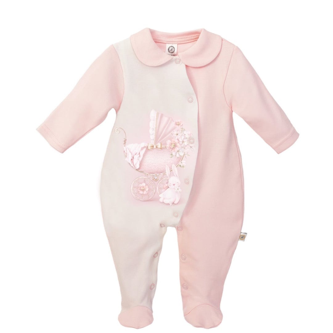 FIRST BABY - Pram Babygrow  - Pink