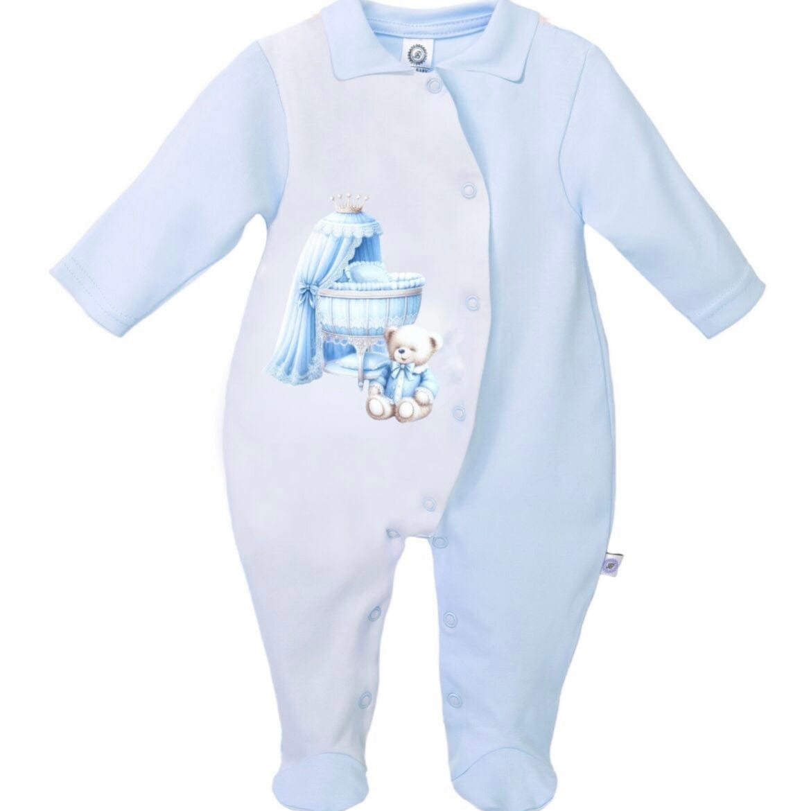 FIRST BABY - Royal Babygrow - Blue