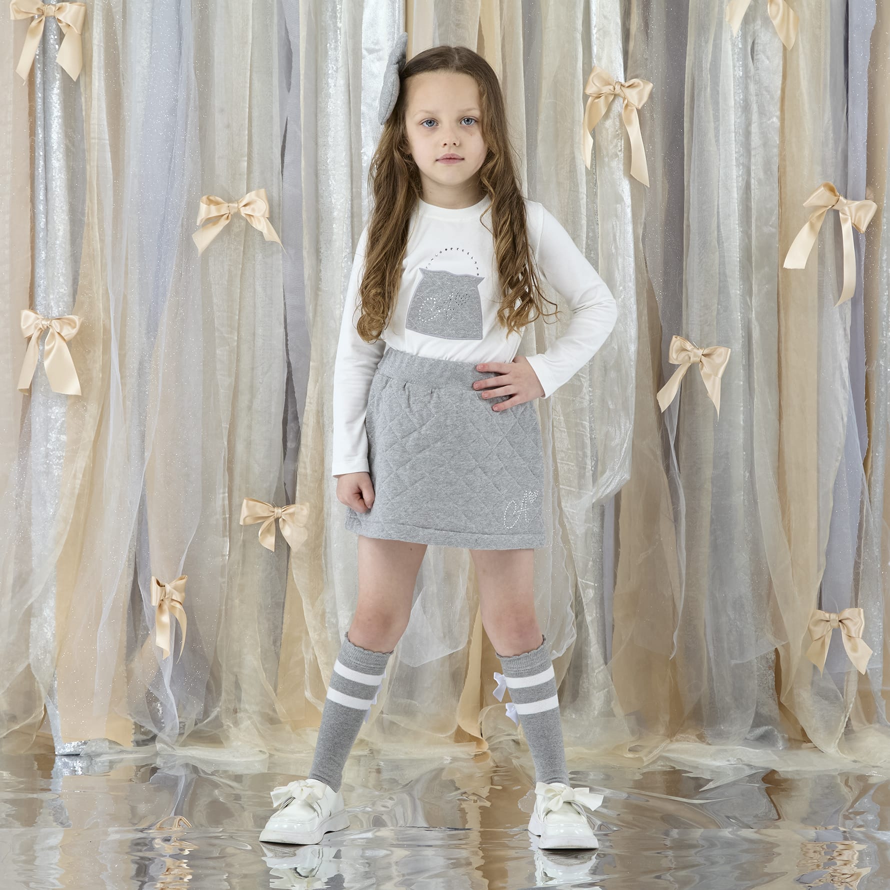 A DEE - Eau De A Dee Bex Quilted Skirt Set - Snow White