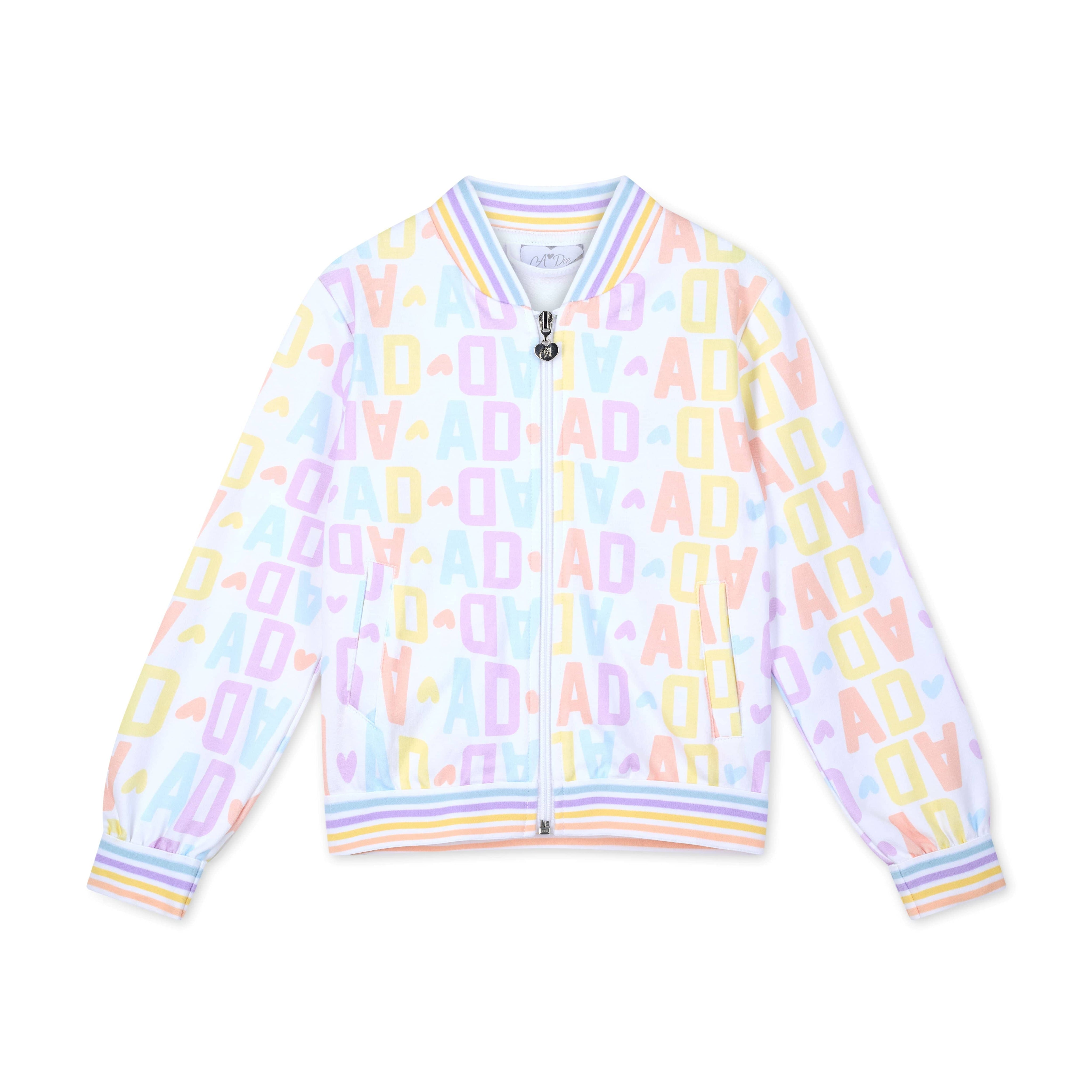A DEE - Sassy Signature Summer Initial Print by Bomber - White