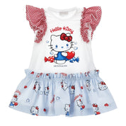 MONNALISA - Hello Kitty Jersey Dress - Blue