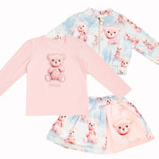 Daga - Teddy Bear Dream Three Piece Skirt - Pink