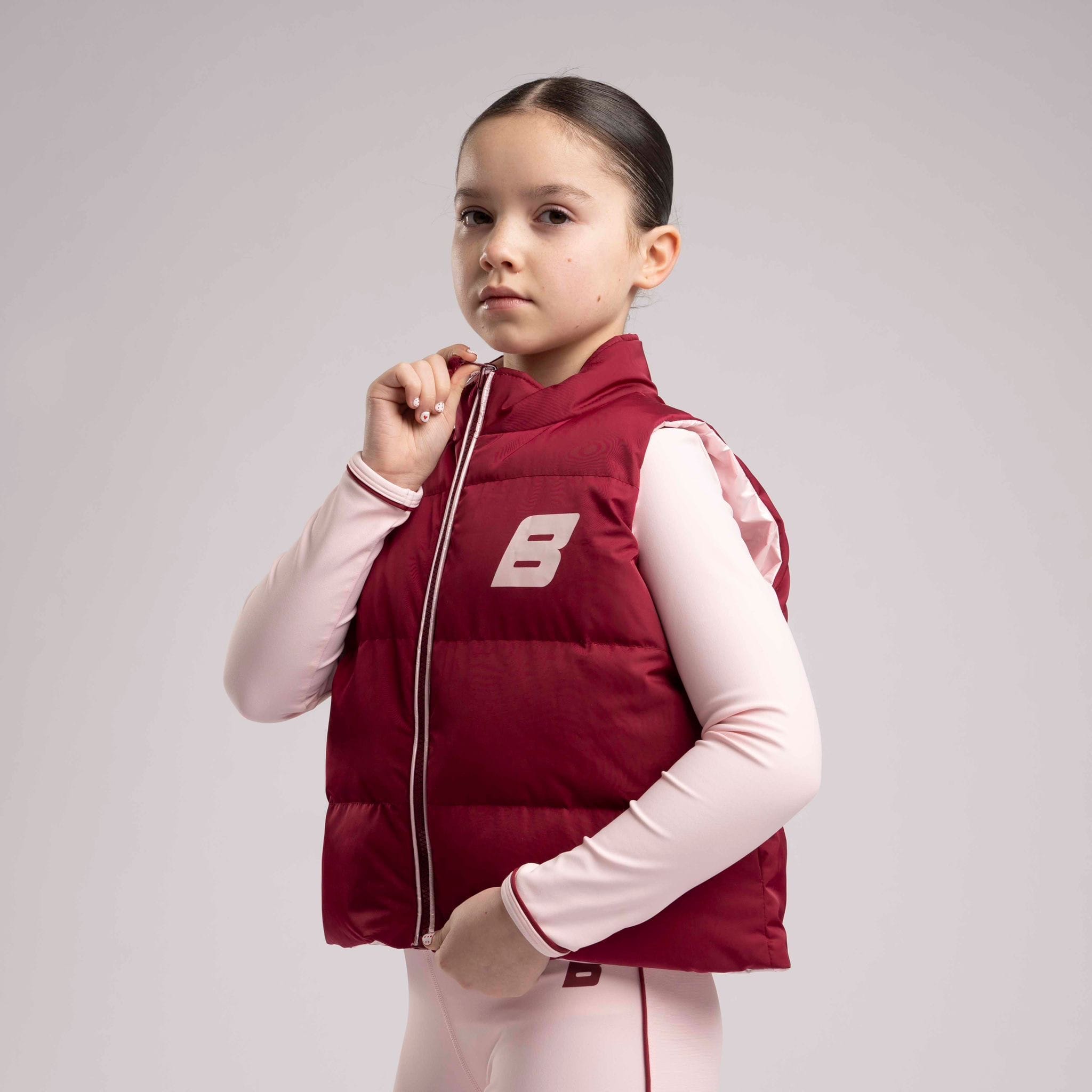 BONINI BY A DEE - Revive Reversible Gilet - Burgundy