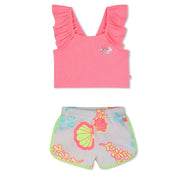 BILLIEBLUSH - Shell Top & Short Set - Pink