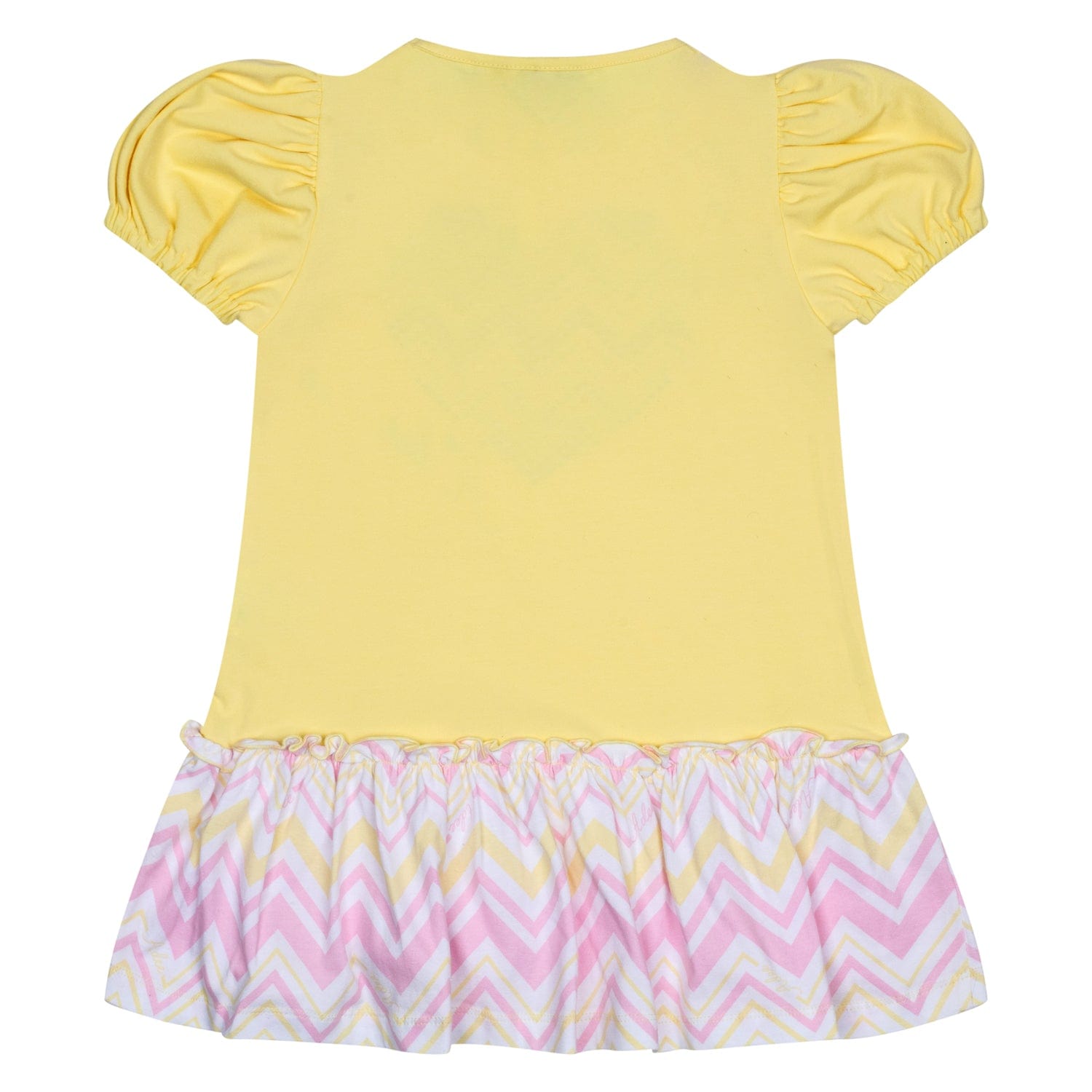 A DEE - Laura Chic Chevron Heart Dress - Lemon