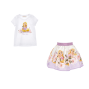 MONNALISA - Rapunzel Skirt Set - Lilac