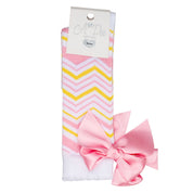 A DEE - Lara Chic Chevron Knee High Socks  - White