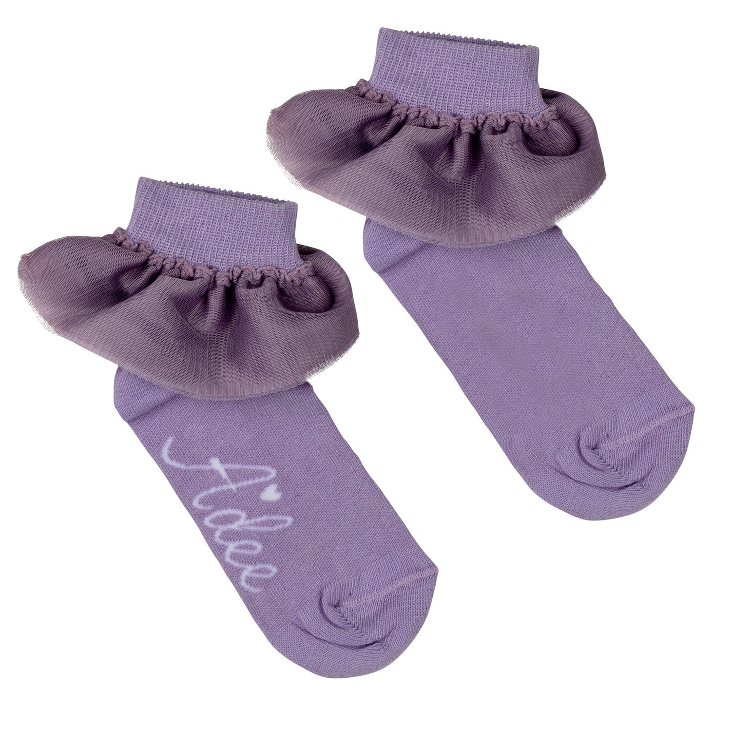 A DEE - Nova Popping Pastels Tulle Ankle Socks - Lilac