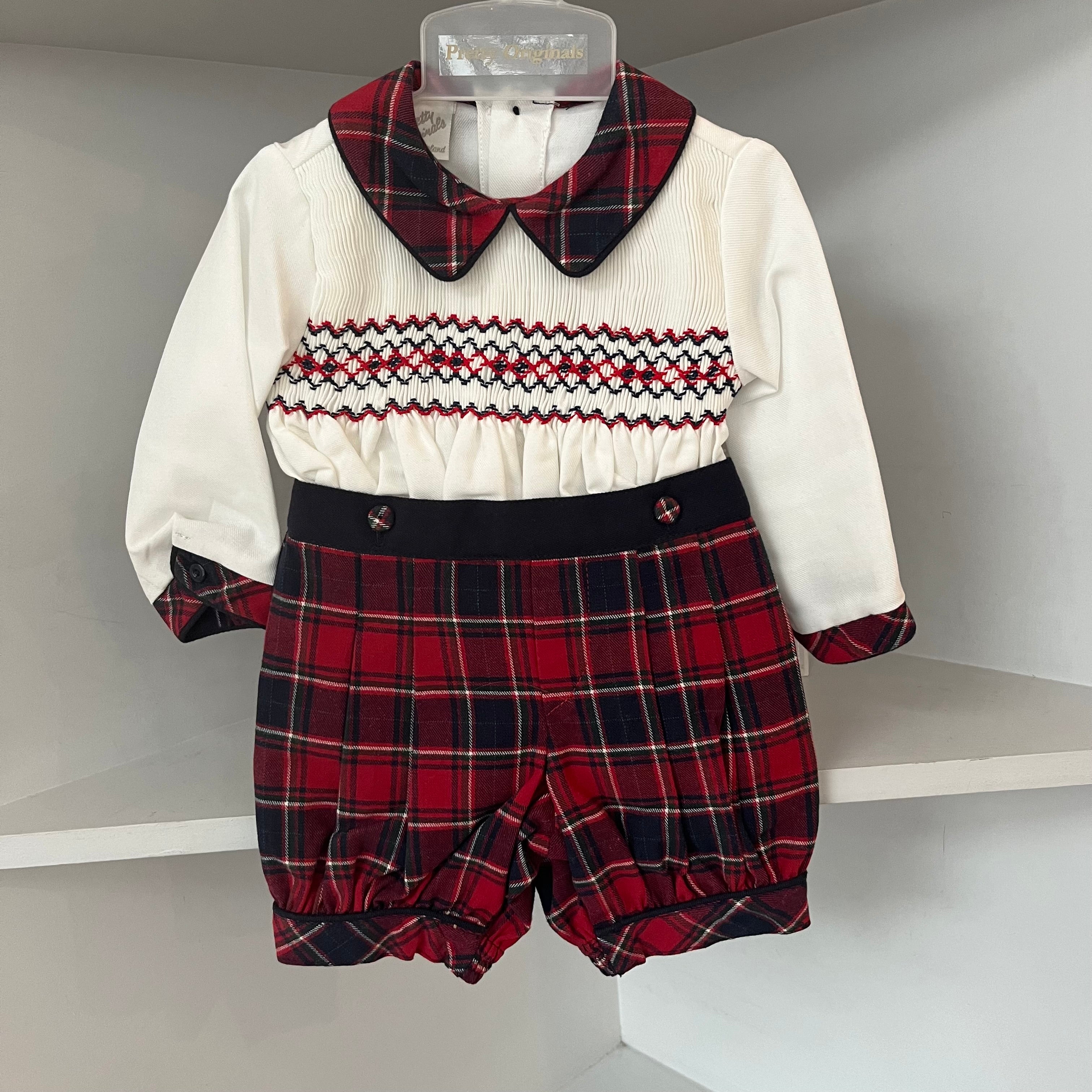 PRETTY ORIGINALS - Smock Short Set - Red